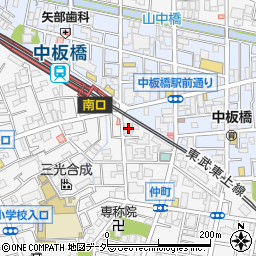 瀧野川信用金庫中板橋支店周辺の地図