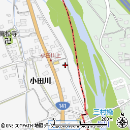 山梨県韮崎市中田町小田川1354-2周辺の地図