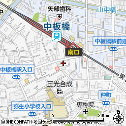 東京都板橋区弥生町30周辺の地図