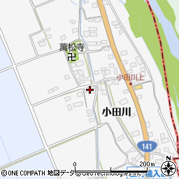 山梨県韮崎市中田町小田川360周辺の地図