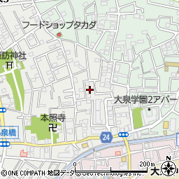 東京都練馬区西大泉3丁目4周辺の地図
