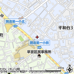 東京都練馬区平和台3丁目22周辺の地図