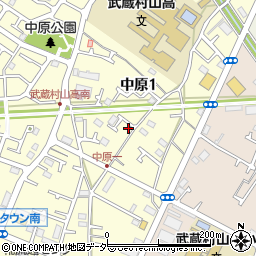 〒208-0035 東京都武蔵村山市中原の地図