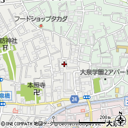 東京都練馬区西大泉3丁目4-15周辺の地図