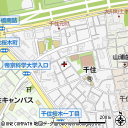 東京都足立区千住元町19周辺の地図