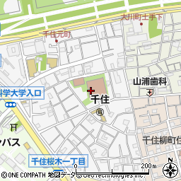 東京都足立区千住元町18周辺の地図