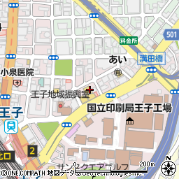 早稲田アカデミー　王子校周辺の地図