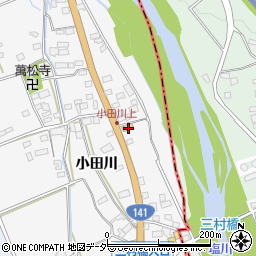 山梨県韮崎市中田町小田川1353周辺の地図