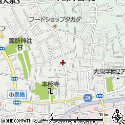 東京都練馬区西大泉3丁目11-27周辺の地図