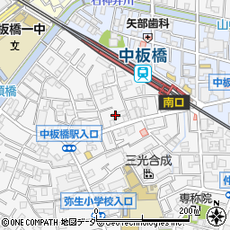 東京都板橋区弥生町36周辺の地図