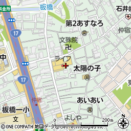 東京都板橋区仲宿47周辺の地図