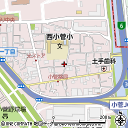 東京都葛飾区小菅1丁目周辺の地図