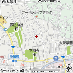 東京都練馬区西大泉3丁目11-23周辺の地図