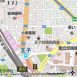 東京都北区王子1丁目18周辺の地図