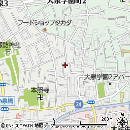 東京都練馬区西大泉3丁目4-11周辺の地図