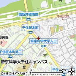 東京都足立区千住元町38周辺の地図