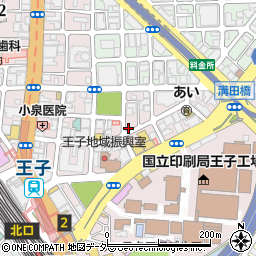 東京都北区王子1丁目24-1周辺の地図