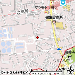千葉県松戸市栗山46周辺の地図