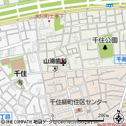 東京都足立区千住大川町48周辺の地図
