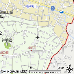 東京都武蔵村山市神明2丁目104-36周辺の地図