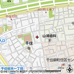 東京都足立区千住元町17周辺の地図