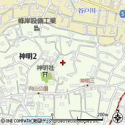 東京都武蔵村山市神明2丁目98周辺の地図