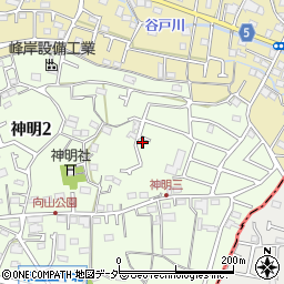 東京都武蔵村山市神明2丁目104-23周辺の地図