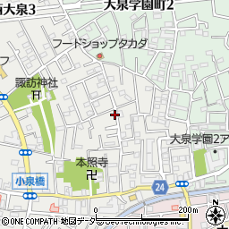 東京都練馬区西大泉3丁目11-26周辺の地図