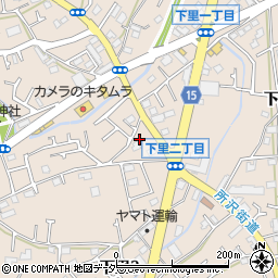 東京都東久留米市下里2丁目12周辺の地図