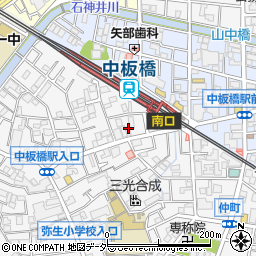 東京都板橋区弥生町35周辺の地図