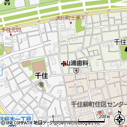 東京都足立区千住大川町50周辺の地図
