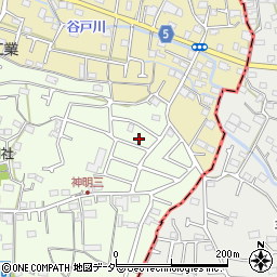 東京都武蔵村山市神明2丁目116-8周辺の地図
