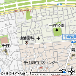 東京都足立区千住大川町38周辺の地図