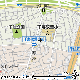 東京都足立区千住大川町19周辺の地図