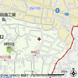 東京都武蔵村山市神明2丁目104-34周辺の地図