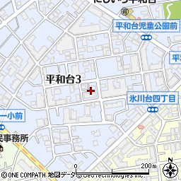 東京都練馬区平和台3丁目13周辺の地図