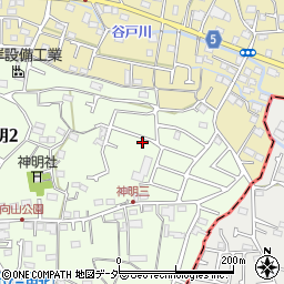 東京都武蔵村山市神明2丁目104-33周辺の地図