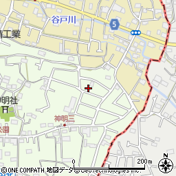東京都武蔵村山市神明2丁目116-4周辺の地図