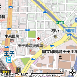 東京都北区王子1丁目24周辺の地図