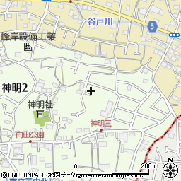 東京都武蔵村山市神明2丁目104-25周辺の地図