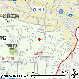 東京都武蔵村山市神明2丁目104-32周辺の地図
