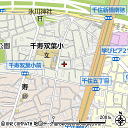 東京都足立区千住大川町3周辺の地図