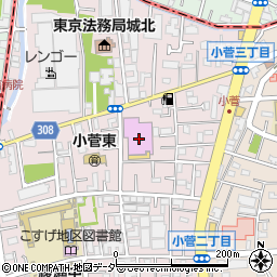 ダイソーコモディイイダ小菅店周辺の地図