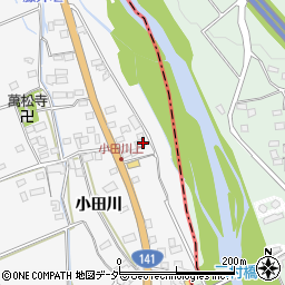 山梨県韮崎市中田町小田川1347-2周辺の地図