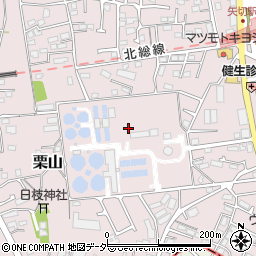 千葉県松戸市栗山143周辺の地図