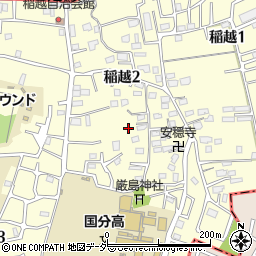 千葉県市川市稲越周辺の地図