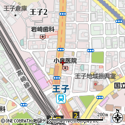 ウエルシア王子駅北本通り店周辺の地図