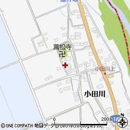 山梨県韮崎市中田町小田川653周辺の地図