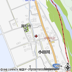 山梨県韮崎市中田町小田川1338周辺の地図