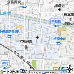 東京都板橋区中板橋9周辺の地図